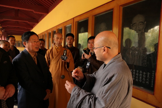 吉林省佛教协会领导莅临我寺参访