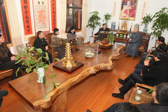 国家证监会纪委书记黎晓宏一行莅临我寺考察