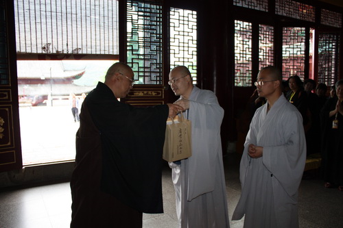 浙江老天福禅寺朝山团来寺礼祖
