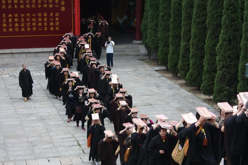 浙江老天福禅寺朝山团来寺礼祖