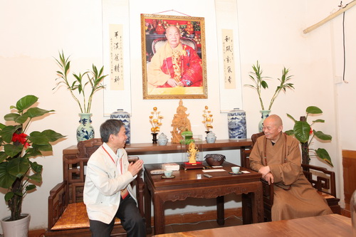 中央组织部人才工作协调小组院士咨询服务团来四祖寺考