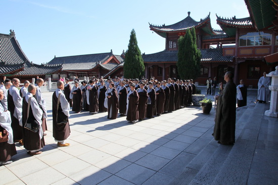 “将修行落实于当下”——四祖寺十一短期出家禅修活动圆满结束
