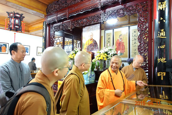 台湾佛光山副住持慧传法师一行莅临四祖寺参访