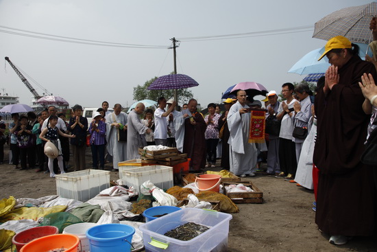 黄梅四祖寺乙未年放生法会圆满