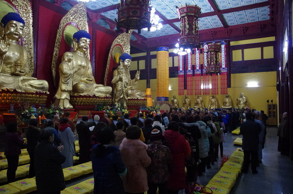 黄梅四祖寺常住大众欢度丙申新年