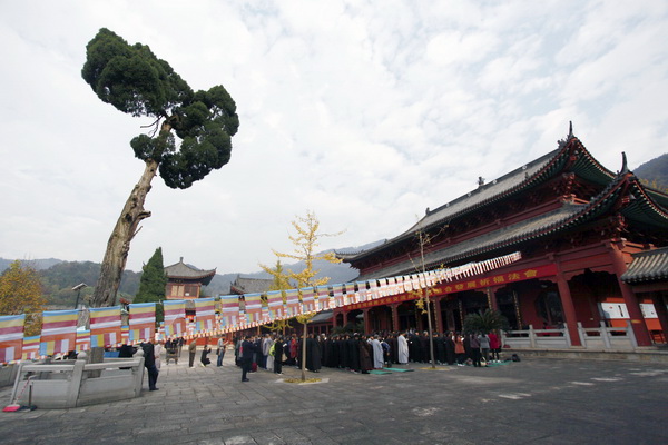 湖北台湾佛教文化交流与两岸融合发展祈福法会在四祖寺举行